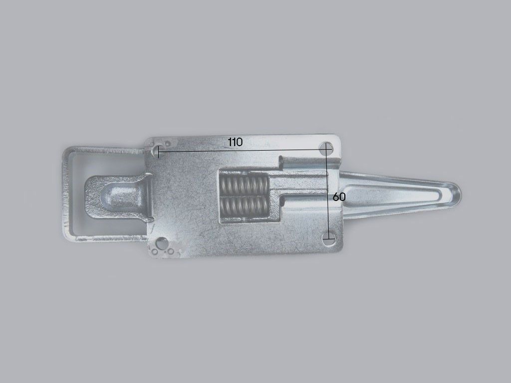 Opbouw spansluiting met massieve pen