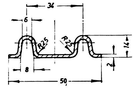 Klepscharnier 31 cm